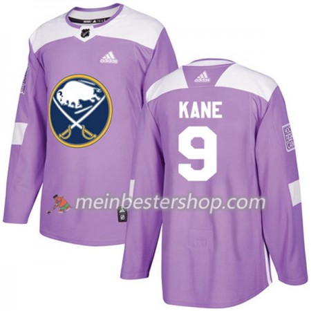Buffalo Sabres Evander Kane 9 Adidas 2017-2018 Lila Fights Cancer Practice Trikot Authentic - Herren